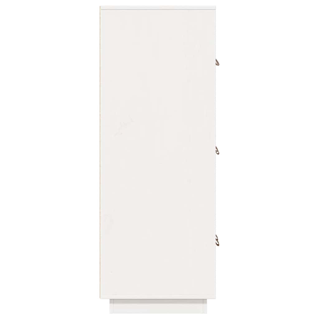 Skap hvit 67x40x108,5 cm heltre furu