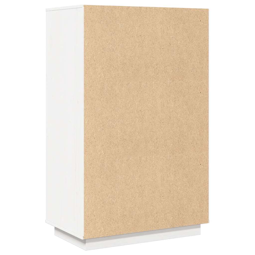 Skap hvit 67x40x108,5 cm heltre furu
