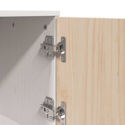 Vitrineskap Hvit 67x40x108,5 cm heltre furu