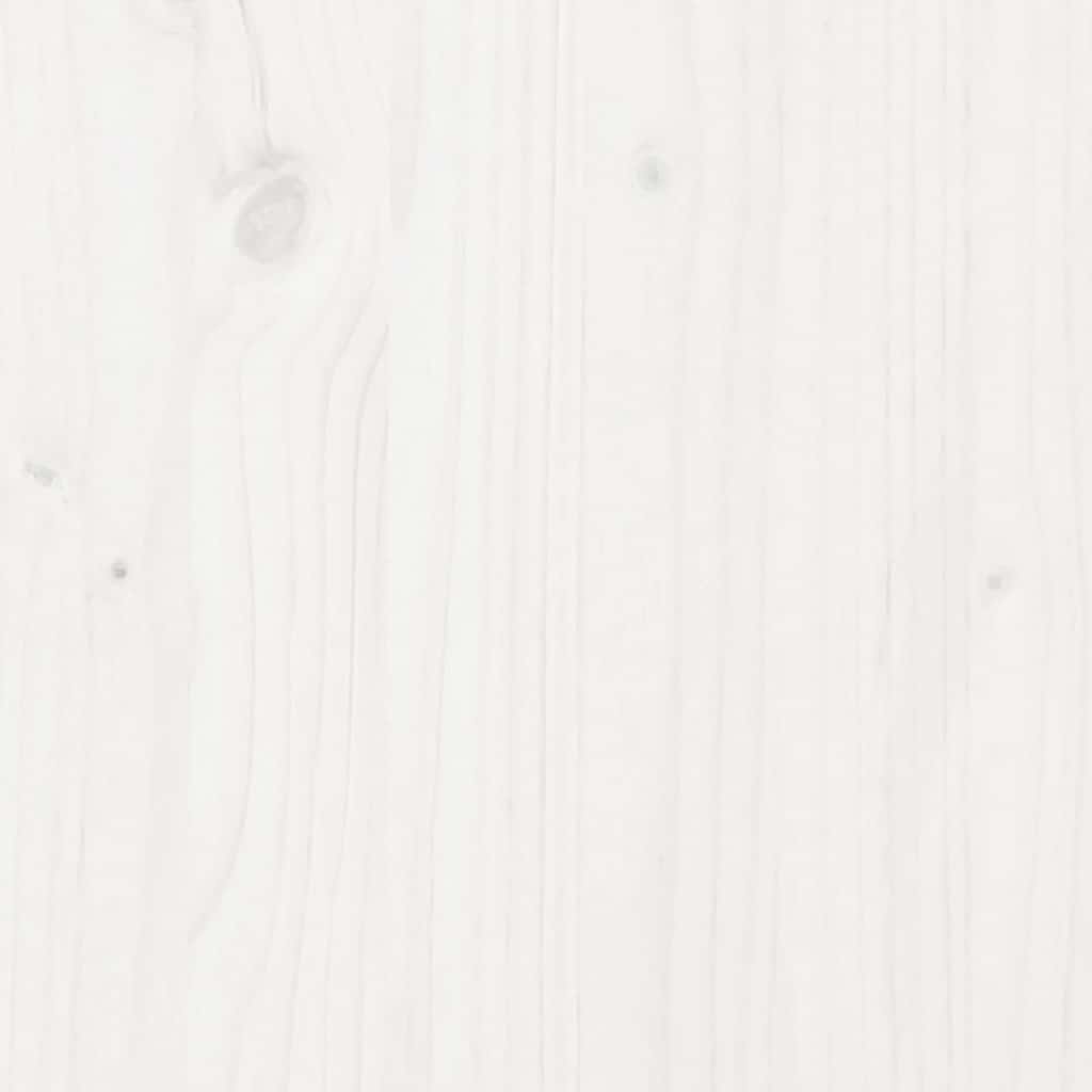Skap hvit 67x40x108,5 cm heltre furu