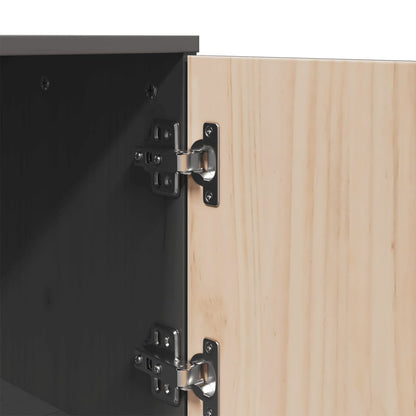 Skap Grå 67x40x108,5 cm heltre furu