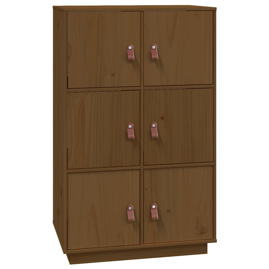 Skap honningbrun 67x40x108,5 cm heltre furu