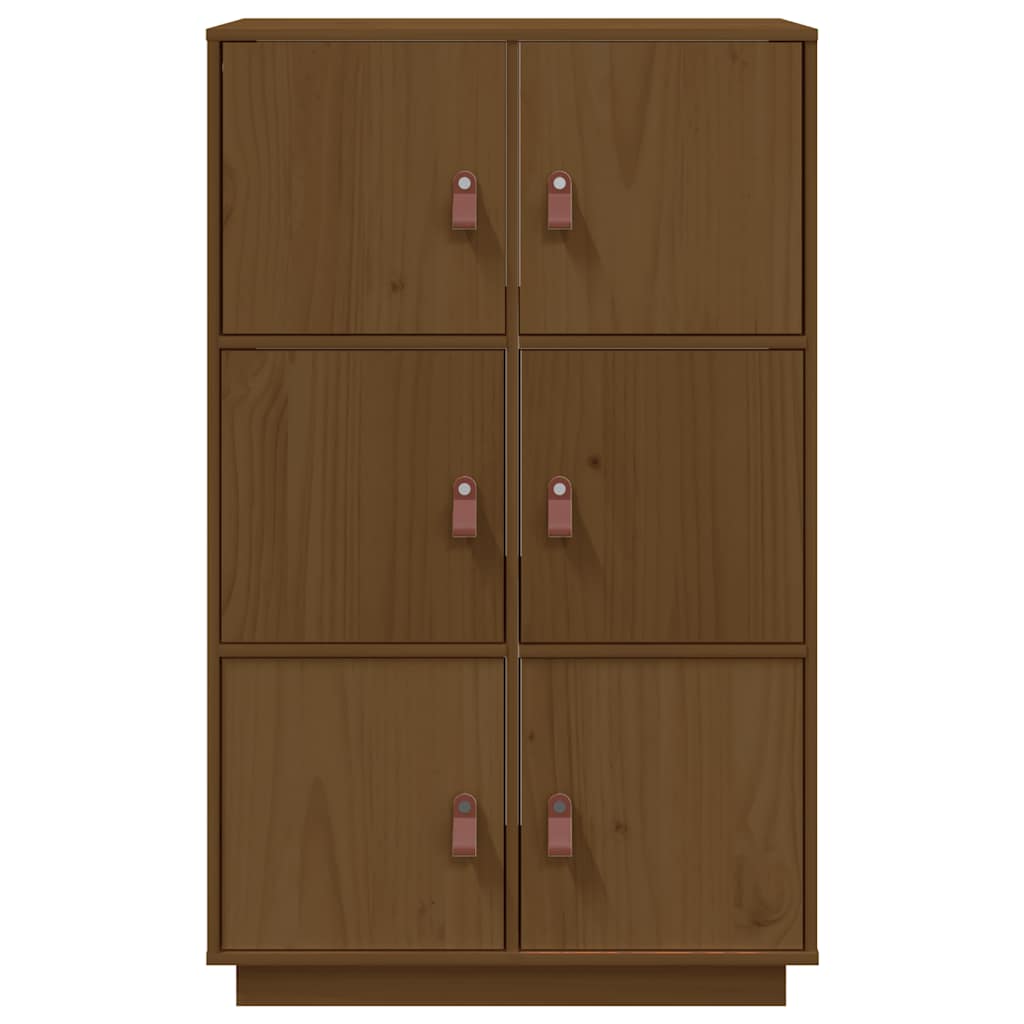 Skap honningbrun 67x40x108,5 cm heltre furu
