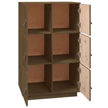 Vitrineskap Tre Honningbrun 67x40x108,5 cm heltre furu