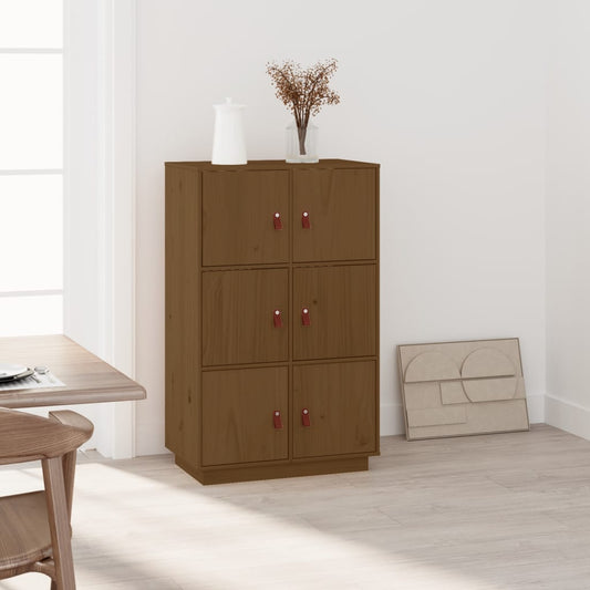 Skap honningbrun 67x40x108,5 cm heltre furu