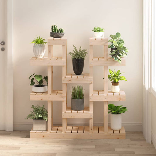 Blomsterstativ Plantestativ 104,5x25x109,5 cm heltre furu