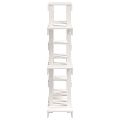Plantestativ hvit 104,5x25x109,5 cm heltre furu