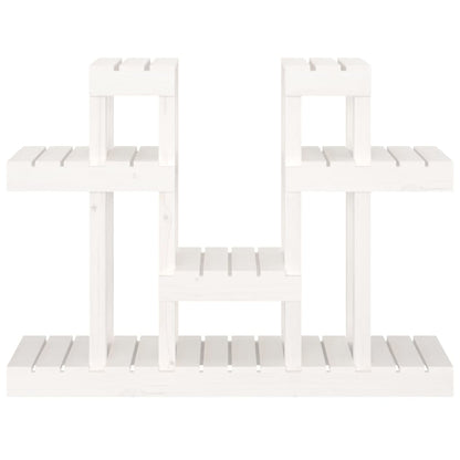 Plantestativ hvit 104,5x25x77,5 cm heltre furu