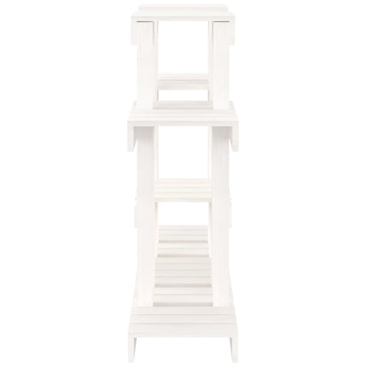 Plantestativ hvit 104,5x25x77,5 cm heltre furu