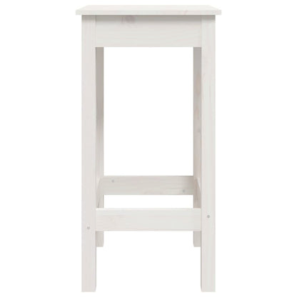 Barstoler 2 stk hvit 40x40x78 cm heltre furu
