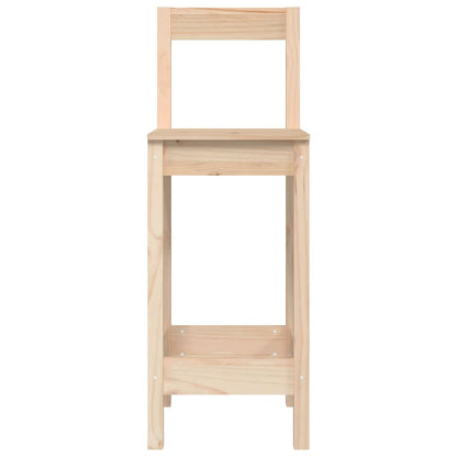 Barstoler 2 stk 40x41,5x112 cm heltre furu