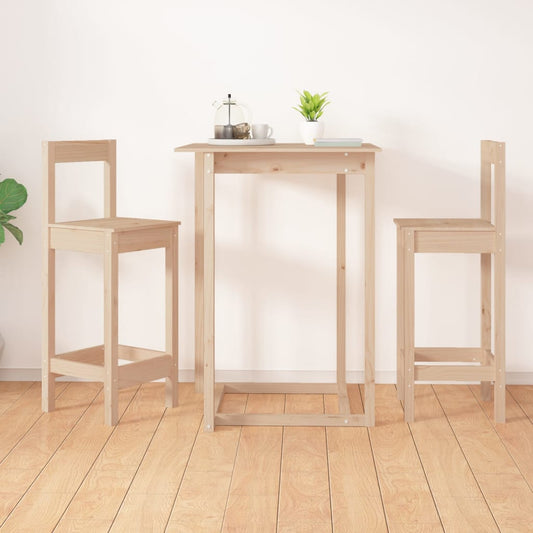 Barstoler 2 stk 40x41,5x112 cm heltre furu