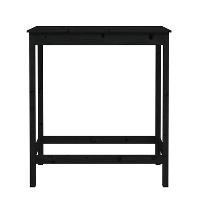 Barbord svart 100x50x110 cm heltre furu