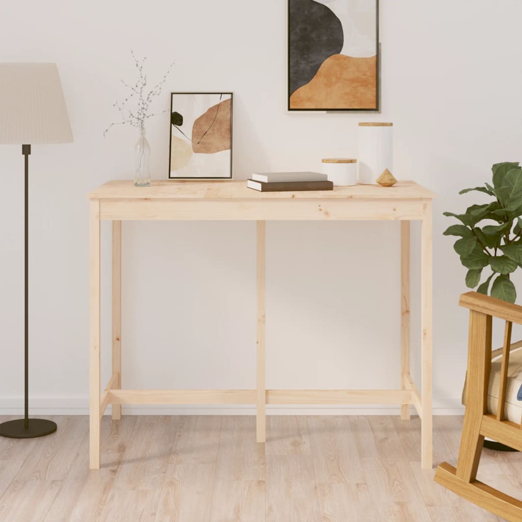 Barbord 140x80x110 cm heltre furu