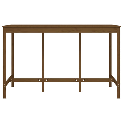 Barbord honningbrun 180x80x110 cm heltre furu
