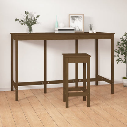 Barbord honningbrun 180x80x110 cm heltre furu