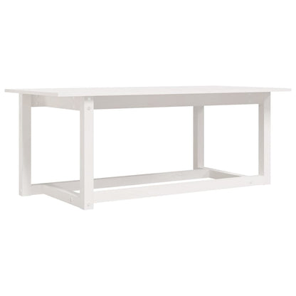 Salongbord Sofabord Hvit 110x55x45 cm heltre furu