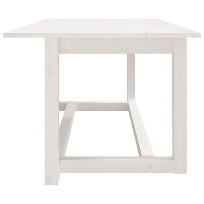 Salongbord Sofabord Hvit 110x55x45 cm heltre furu