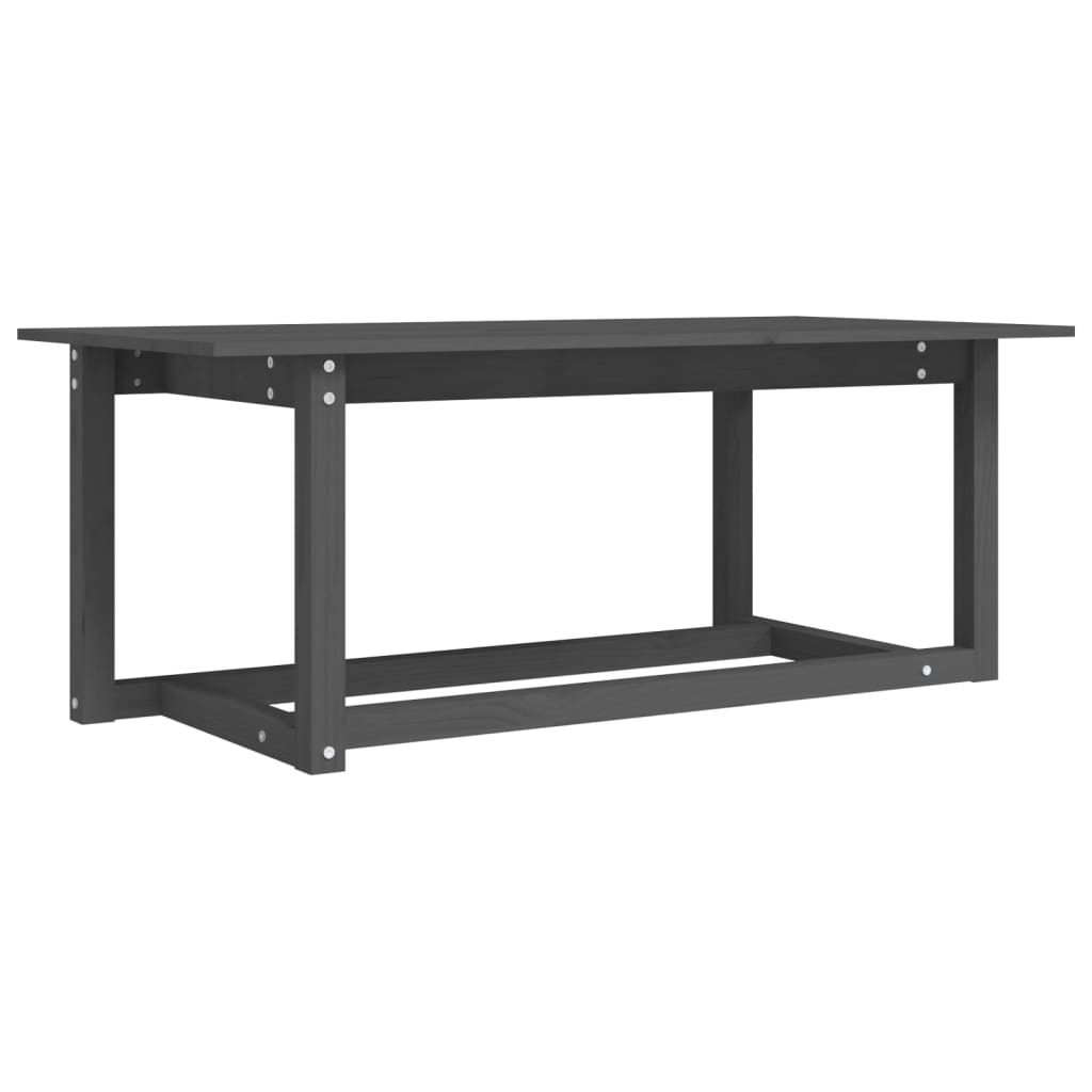 Salongbord Sofabord Grå 110x55x45 cm heltre furu