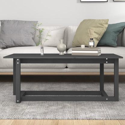 Salongbord Sofabord Grå 110x55x45 cm heltre furu