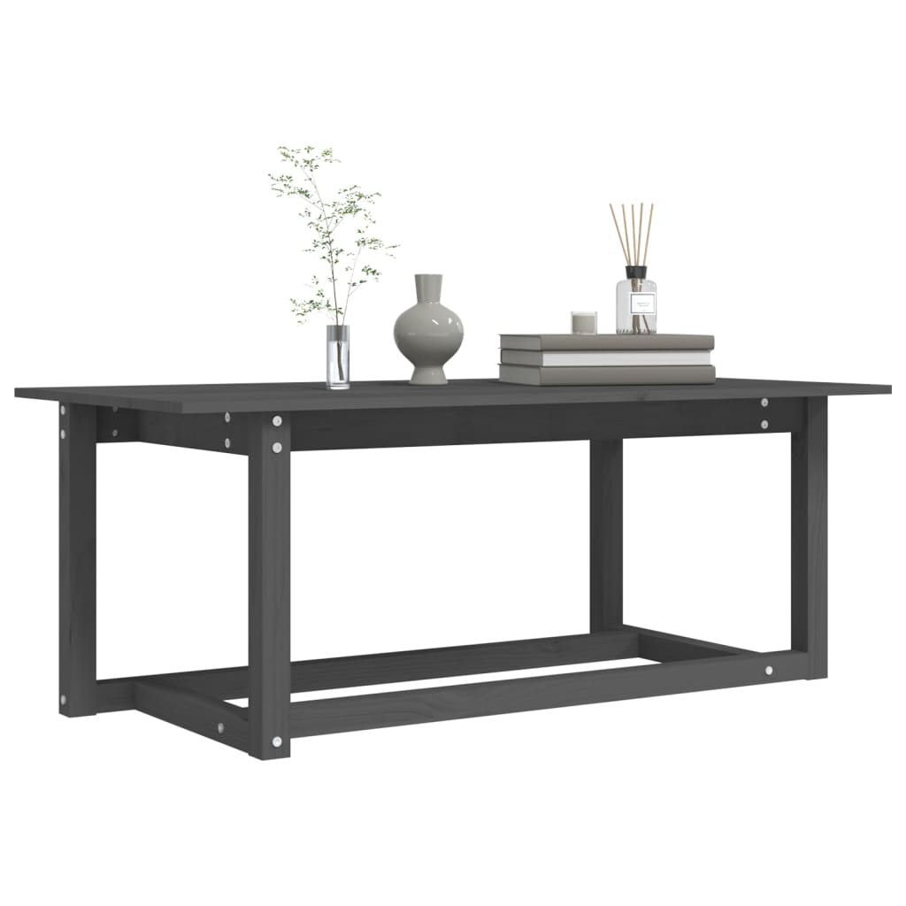 Salongbord Sofabord Grå 110x55x45 cm heltre furu