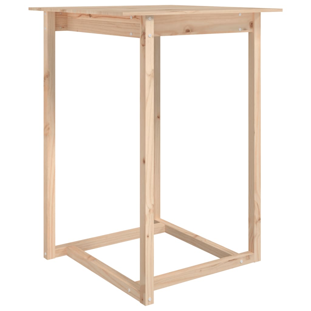 Barbord 80x80x110 cm heltre furu