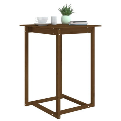 Barbord honningbrun 80x80x110 cm heltre furu