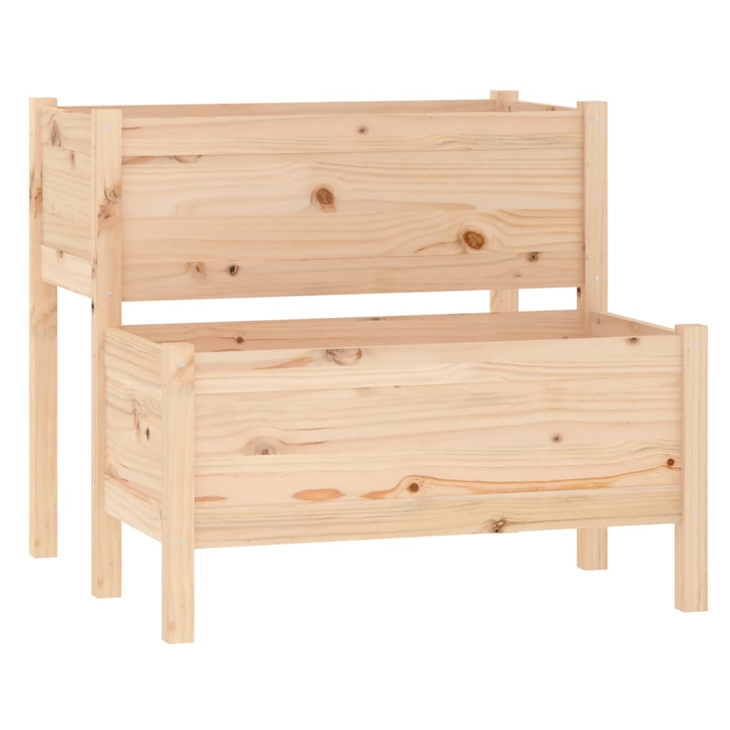 Plantekasse 84,5x84x75 cm heltre furu