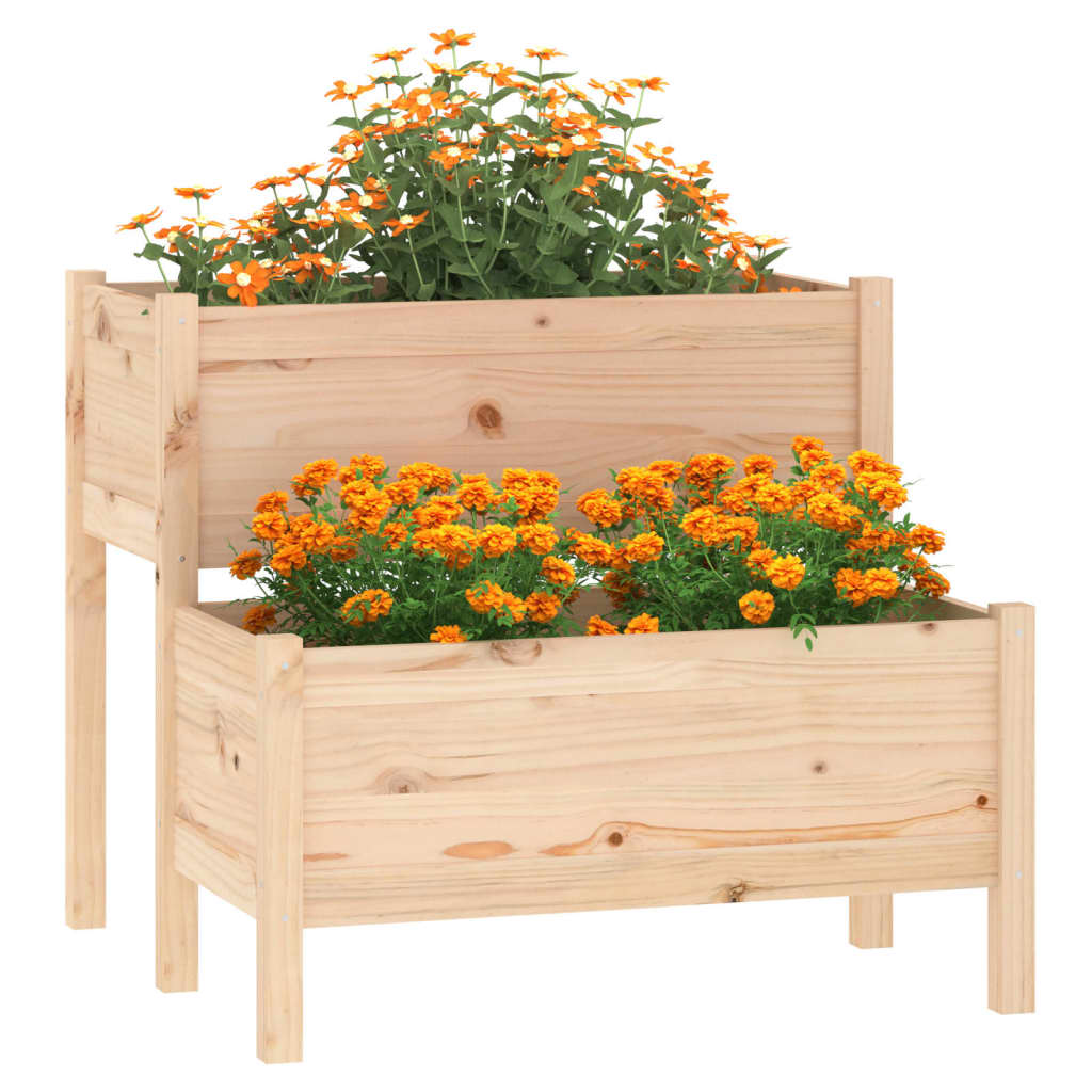 Plantekasse 84,5x84x75 cm heltre furu