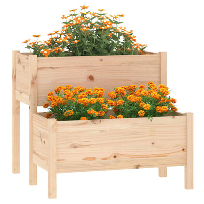 Plantekasse 84,5x84x75 cm heltre furu