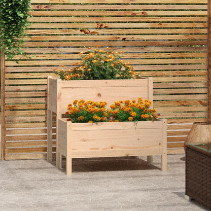 Plantekasse 84,5x84x75 cm heltre furu