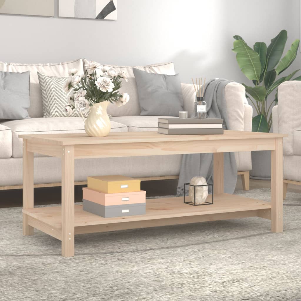 Salongbord Sofabord Tre heltre furu 110x55x45 cm