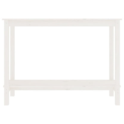 Avlastningsbord Konsollbord Hvit 110x40x80 cm heltre furu