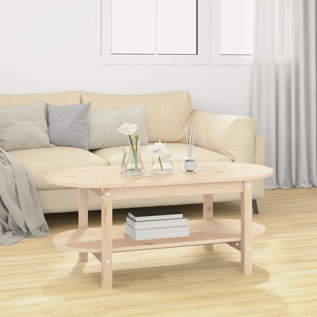 Salongbord Sofabord Tre heltre furu 110x55x45 cm