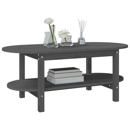 Salongbord Sofabord Grå 110x55x45 cm heltre furu