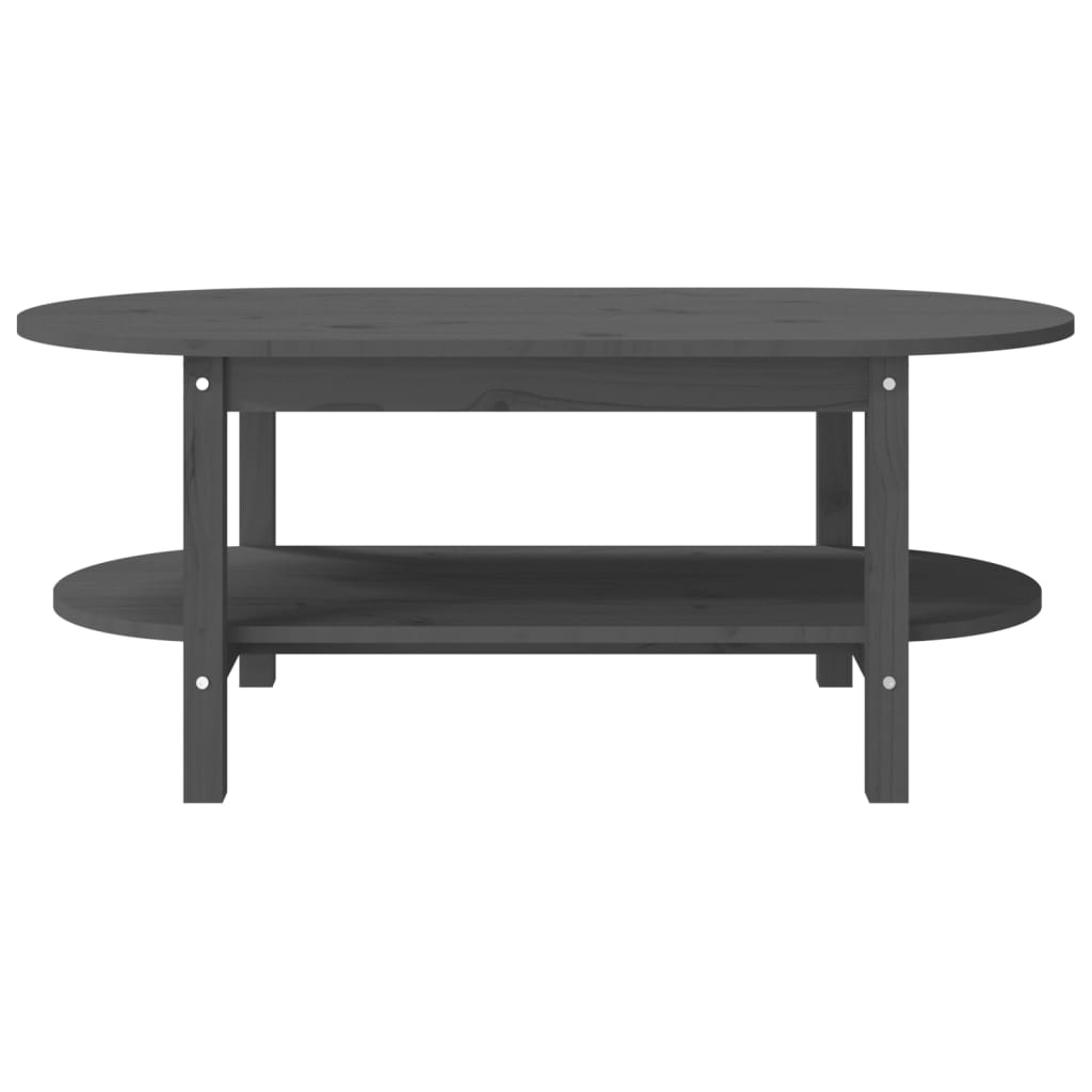 Salongbord Sofabord Grå 110x55x45 cm heltre furu