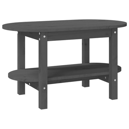 Salongbord Sofabord Grå 80x45x45 cm heltre furu