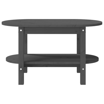 Salongbord Sofabord Grå 80x45x45 cm heltre furu