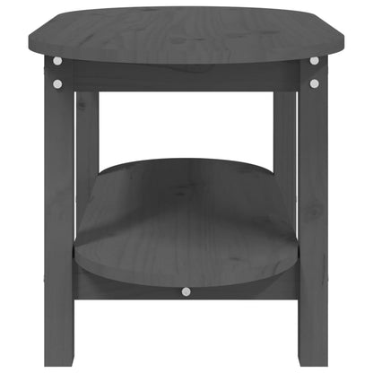 Salongbord Sofabord Grå 80x45x45 cm heltre furu