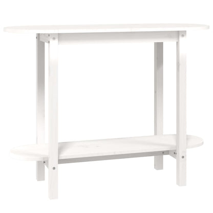 Avlastningsbord Konsollbord Hvit 110x40x80 cm heltre furu