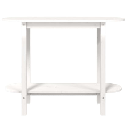 Avlastningsbord Konsollbord Hvit 110x40x80 cm heltre furu