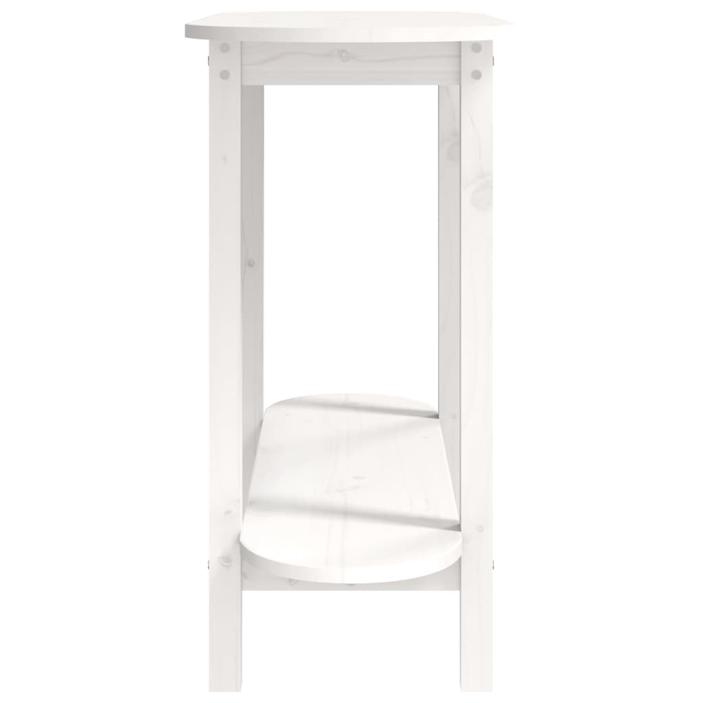 Avlastningsbord Konsollbord Hvit 110x40x80 cm heltre furu