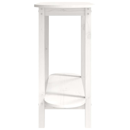 Avlastningsbord Konsollbord Hvit 110x40x80 cm heltre furu