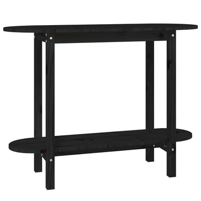 Avlastningsbord konsollbord Svart 110x40x80 cm heltre furu