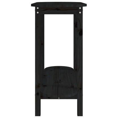 Avlastningsbord konsollbord Svart 110x40x80 cm heltre furu