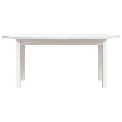 Salongbord Sofabord Hvit 110x55x45 cm heltre furu