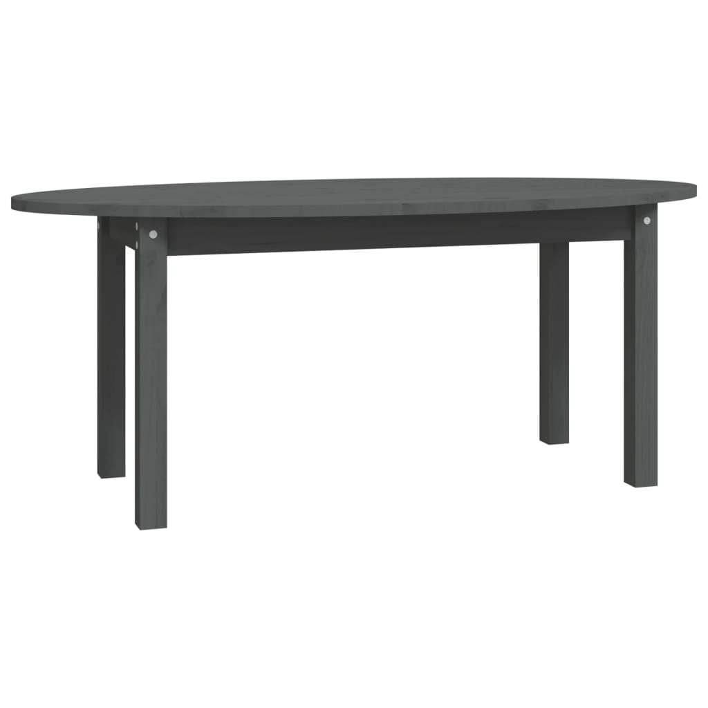 Salongbord Sofabord Grå 110x55x45 cm heltre furu