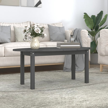 Salongbord Sofabord Grå 110x55x45 cm heltre furu