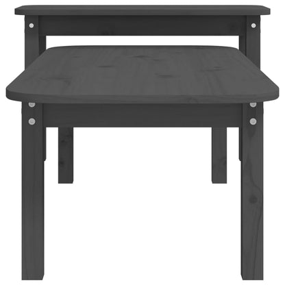 Salongbord Sofabord Tre heltre furu 2 stk Grå