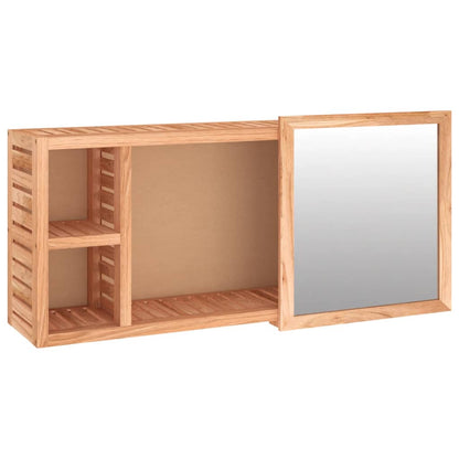 Baderomsspeil Skap 80x17x34 cm heltre valnøtt